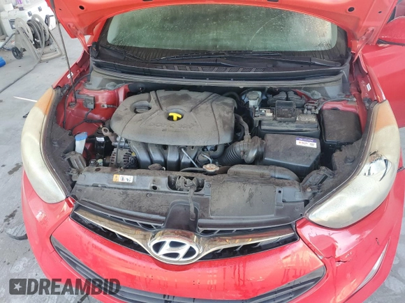 2013 Hyundai Elantra Coupe GS PZEV with VIN KMHDH6AE8DU007991, listed as a Copart auction lot 76032954 with 145,054 mi miles and Salvage Title. Bid and sale history available at carsss.com. Image 11.