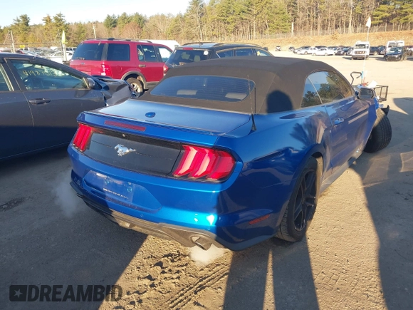 2018 Ford Mustang EcoBoost Premium with VIN 1FATP8UH1J5142908, listed as a IAAI auction lot 41912005 with 87,722 mi miles and . Bid and sale history available at DreamBid. Image 4.