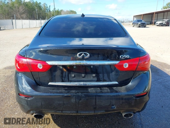 2015 Infiniti Q50 with VIN JN1BV7AP1FM354175, listed as a IAAI auction lot 41486327 with 136,017 mi miles and . Bid and sale history available at DreamBid. Image 17.
