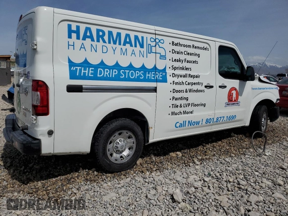2016 Nissan NV SL with VIN 1N6BF0KY2GN801789, listed as a Copart auction lot 50905255 with 171,514 mi miles and Salvage title. Bid and sale history available at DreamBid. Image 3.