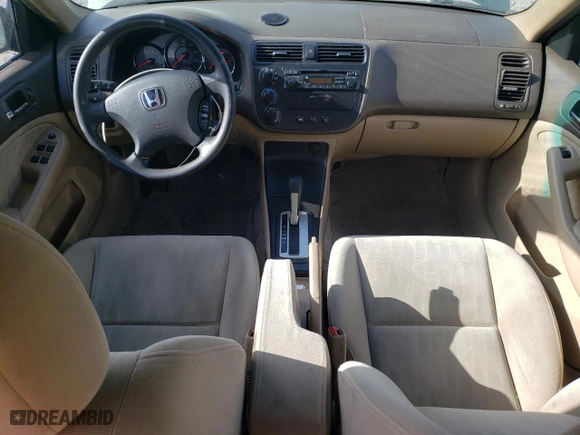 2003 Honda Civic LX with VIN 1HGES16603L037832, listed as a Copart auction lot 58341684 with 167,473 mi miles and Salvage Title. Bid and sale history available at carsss.com. Image 8.