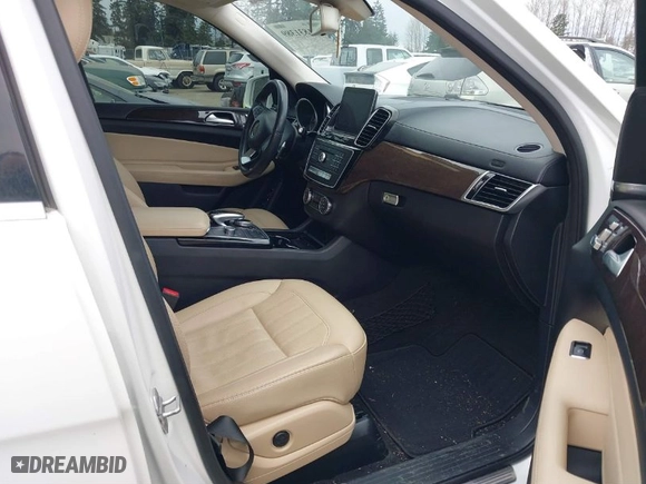 2017 Mercedes-Benz GLS with VIN 4JGDF6EEXHA887311, listed as a IAAI auction lot 41831389 with 64,396 mi miles. Bid and sale history available at carsss.com. Image 5.
