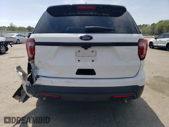 2016 Ford Utility Police Interceptor with VIN 1FM5K8AR6GGB53958, listed as a Copart auction lot 48754065 with 85,521 mi miles and Salvage Title. Bid and sale history available at carsss.com. Image 6.