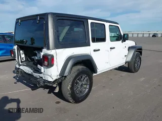 2024 Jeep Wrangler Sport S with VIN 1C4PJXDG5RW244037, listed as a IAAI auction lot 42322052 with 29,580 mi miles and . Bid and sale history available at DreamBid. Image 4.
