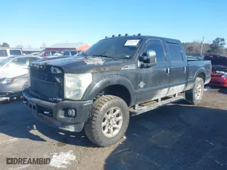 2015 Ford Super Duty F-250 SRW Lariat with VIN 1FT7W2BT6FED03408, listed as a IAAI auction lot 41358446 with 1 mi miles. Bid and sale history available at carsss.com. Image 2.