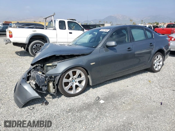 2007 BMW 5 Series 550i with VIN WBANB53507CP03981, listed as a Copart auction lot 50987905 with 163,247 mi miles and Salvage Title. Bid and sale history available at DreamBid. Image 1.