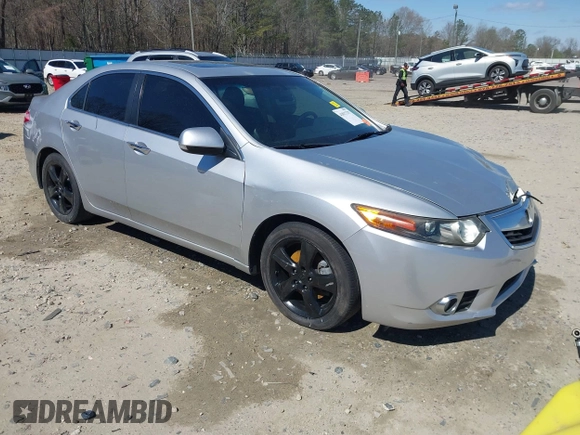 2012 Acura TSX Tech Pkg with VIN JH4CU2F67CC024628, listed as a IAAI auction lot 41817237 with 135,485 mi miles. Bid and sale history available at carsss.com. Image 1.