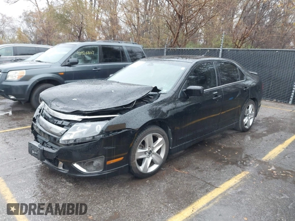 2012 Ford Fusion SPORT with VIN 3FAHP0KC0CR176529, listed as a IAAI auction lot 40971678 with 164,121 mi miles. Bid and sale history available at carsss.com. Image 2.