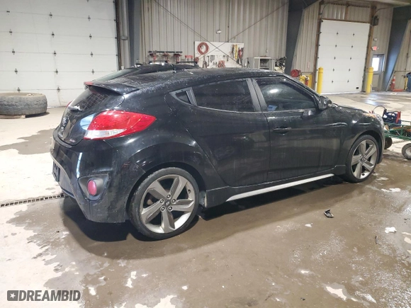 2014 Hyundai Veloster Turbo with VIN KMHTC6AE8EU182785, listed as a Copart auction lot 41662745 with 89,228 mi miles and Clean Title. Bid and sale history available at carsss.com. Image 3.