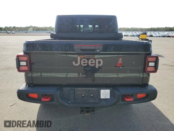 2020 Jeep Gladiator Rubicon with VIN 1C6JJTBG3LL112251, listed as a Copart auction lot 54123125 with Not provided miles and Salvage title. Bid and sale history available at DreamBid. Image 6.
