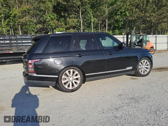 2017 Land Rover Range Rover HSE with VIN SALGS2FV4HA341200, listed as a Copart auction lot 52712095 with 117,824 mi miles and Clean title. Bid and sale history available at DreamBid. Image 3.
