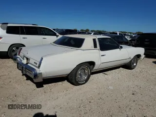 1974 Chevrolet Monte Carlo z VIN 1H57H4R75663, wystawiony jako Copart lot #81492924 z przebiegiem 90 431 mil mil oraz Tytuł czysty. Historia ofert i sprzedaży dostępna na DreamBid. Obrazek 3.