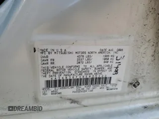 2009 Mitsubishi Galant ES z VIN 4A3AB36F39E025323, wystawiony jako Copart lot #54163005 z przebiegiem 192 941 mil mil oraz Szkoda całkowita • Salvage title. Historia ofert i sprzedaży dostępna na DreamBid. Obrazek 12.