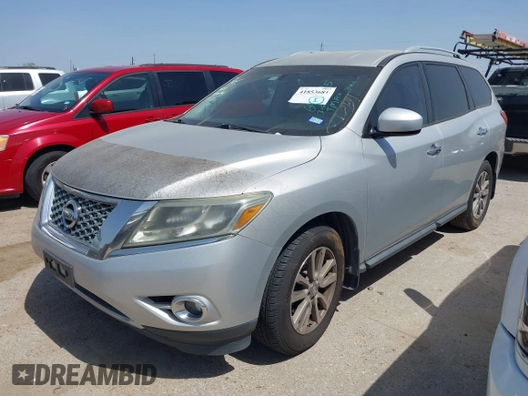 2015 Nissan Pathfinder SL with VIN 5N1AR2MN4FC698515, listed as a IAAI auction lot 41853681 with 179,260 mi miles and . Bid and sale history available at DreamBid. Image 17.
