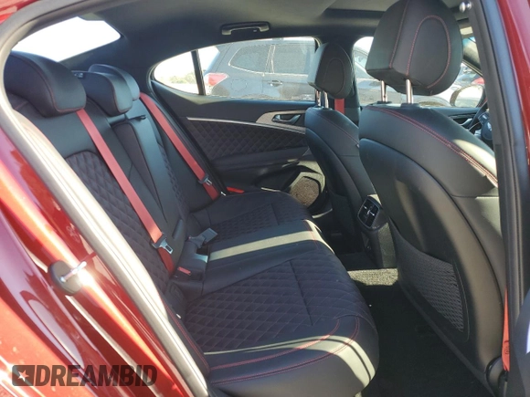 2023 Genesis G70 3.3T with VIN KMTG54TE4PU113825, listed as a Copart auction lot 83207564 with 10,123 mi miles and Salvage Title. Bid and sale history available at DreamBid. Image 10.