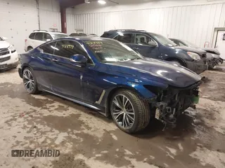 2018 Infiniti Q60 3.0t LUXE with VIN JN1EV7EL0JM391845, listed as a IAAI auction lot 41318459 with 32,073 mi miles. Bid and sale history available at carsss.com. Image 1.