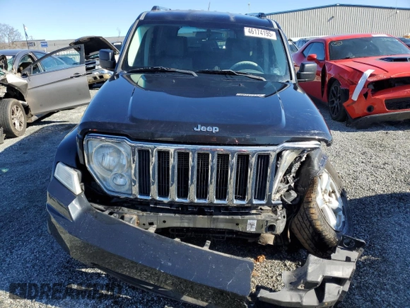 2008 Jeep Liberty Limited with VIN 1J8GN58K78W195728, listed as a Copart auction lot 46174195 with 130,855 mi miles and Salvage Title. Bid and sale history available at DreamBid. Image 5.