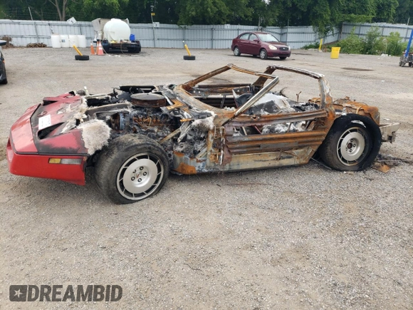 1985 Chevrolet Corvette with VIN 1G1YY0785F5103913, listed as a Copart auction lot 61049734 with 0 mi miles and Non Repairable. Bid and sale history available at carsss.com. Image 1.