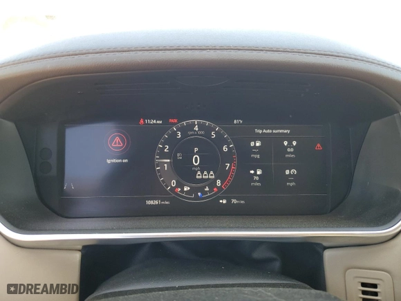 2019 Land Rover Range Rover with VIN SALGS2RE9KA520996, listed as a Copart auction lot 50520845 with 108,261 mi miles and Salvage Title. Bid and sale history available at carsss.com. Image 9.