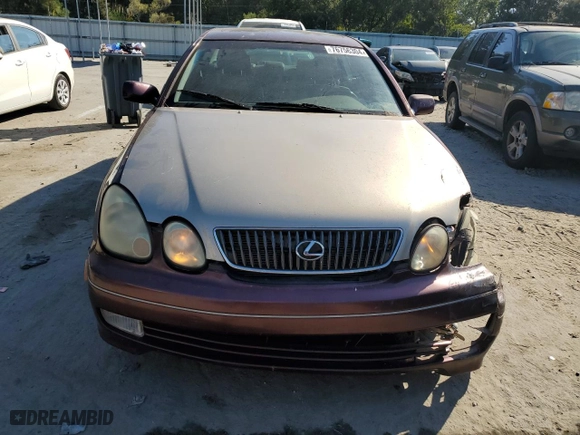 2001 Lexus GS 430 with VIN JT8BL69S310008245, listed as a Copart auction lot 76756304 with 257,051 mi miles and Salvage Title. Bid and sale history available at carsss.com. Image 5.
