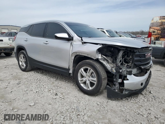 2020 GMC Terrain SLE with VIN 3GKALMEV2LL310119, listed as a Copart auction lot 49247265 with 77,114 mi miles and Salvage Title. Bid and sale history available at DreamBid. Image 4.
