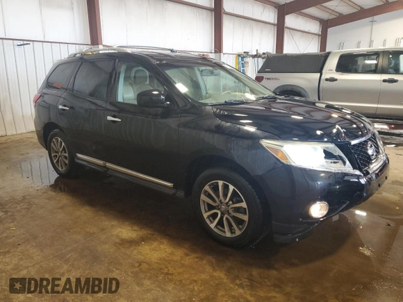 2013 Nissan Pathfinder Platinum with VIN 5N1AR2MM5DC637162, listed as a Copart auction lot 62427595 with 167,130 mi miles and Salvage title. Bid and sale history available at DreamBid. Image 4.