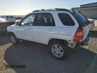 2005 Kia Sportage LX with VIN KNDJF723857134398, listed as a Copart auction lot 87893375 with 186,405 mi miles and Salvage Title. Bid and sale history available at carsss.com. Image 2.