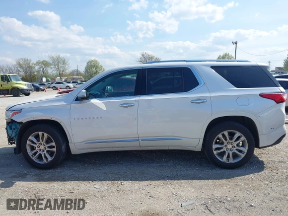 2018 Chevrolet Traverse High Country with VIN 1GNEVKKW9JJ111962, listed as a IAAI auction lot 42118324 with 104,311 mi miles and . Bid and sale history available at DreamBid. Image 15.