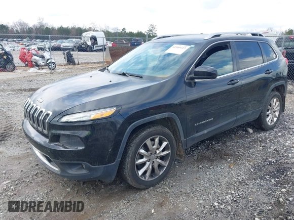 2014 Jeep Cherokee Limited with VIN 1C4PJLDB2EW173791, listed as a IAAI auction lot 41505223 with 167,848 mi miles. Bid and sale history available at carsss.com. Image 17.