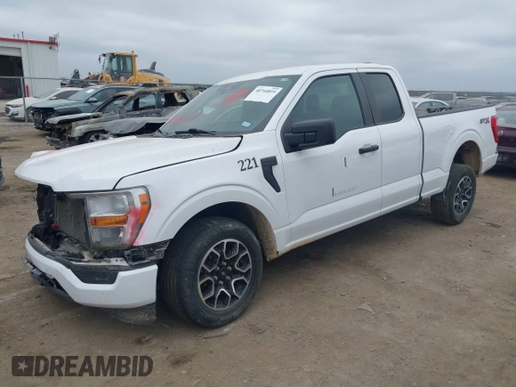 2023 Ford F-150 XL with VIN 1FTEX1CP9PKD57496, listed as a IAAI auction lot 40744859 with 56,487 mi miles and . Bid and sale history available at DreamBid. Image 19.