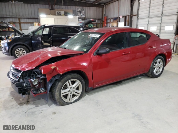 2014 Dodge Avenger SE with VIN 1C3CDZAB5EN115780, listed as a Copart auction lot 52776935 with 129,526 mi miles and Salvage Title. Bid and sale history available at carsss.com. Image 1.