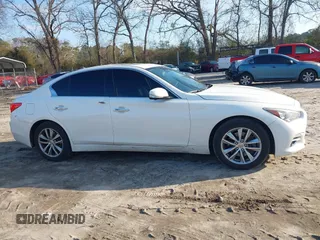 2017 Infiniti Q50 2.0t Premium with VIN JN1CV7AR7HM681933, listed as a IAAI auction lot 41514675 with 102,310 mi miles. Bid and sale history available at carsss.com. Image 13.