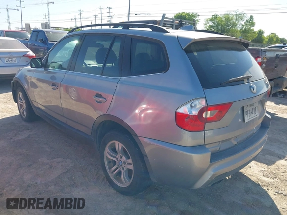 2006 BMW X3 3.0i with VIN WBXPA934X6WD28522, listed as a IAAI auction lot 41981963 with 175,076 mi miles. Bid and sale history available at carsss.com. Image 3.