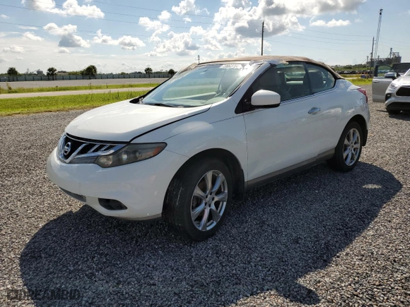 2014 Nissan Murano CrossCabriolet with VIN JN8AZ1FY0EW301549, listed as a Copart auction lot 73863704 with 0 mi miles and Salvage Title. Bid and sale history available at carsss.com. Image 1.