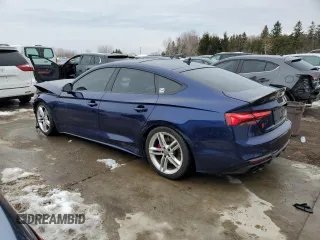 2023 Audi S5 Sportback Premium Plus z VIN WAUB4CF53PA061166, wystawiony jako Copart lot #42357735 z przebiegiem 21 540 mil mil oraz Szkoda całkowita • Salvage title. Historia ofert i sprzedaży dostępna na DreamBid. Obrazek 2.