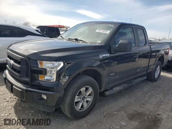 2016 Ford F-150 XLT with VIN 1FTEX1EP6GKD30785, listed as a Copart auction lot 50376035 with 161,343 mi miles and Salvage Title. Bid and sale history available at carsss.com. Image 1.