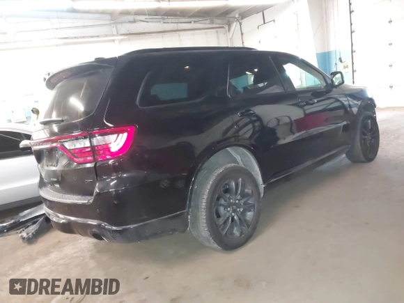 2024 Dodge Durango GT Plus with VIN 1C4RDJDG5RC186476, listed as a IAAI auction lot 41627815 with 5,489 mi miles and . Bid and sale history available at DreamBid. Image 4.