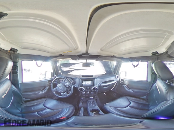 2014 Jeep Wrangler Unlimited Sahara with VIN 1C4HJWEG1EL126611, listed as a Copart auction lot 57169485 with 122,000 mi miles and Salvage title. Bid and sale history available at DreamBid. Image 15.