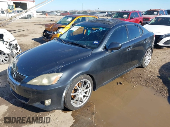 2006 Lexus IS 250 Manual with VIN JTHBK262565014820, listed as a IAAI auction lot 41654752 with 201,412 mi miles. Bid and sale history available at carsss.com. Image 2.