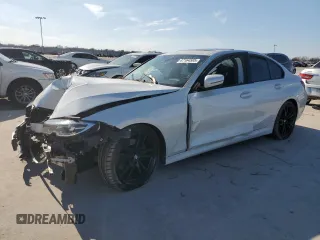 2022 BMW 3 Series 330i with VIN 3MW5R1J06N8C23668, listed as a Copart auction lot 47164585 with 0 mi miles and Salvage Title. Bid and sale history available at carsss.com. Image 1.