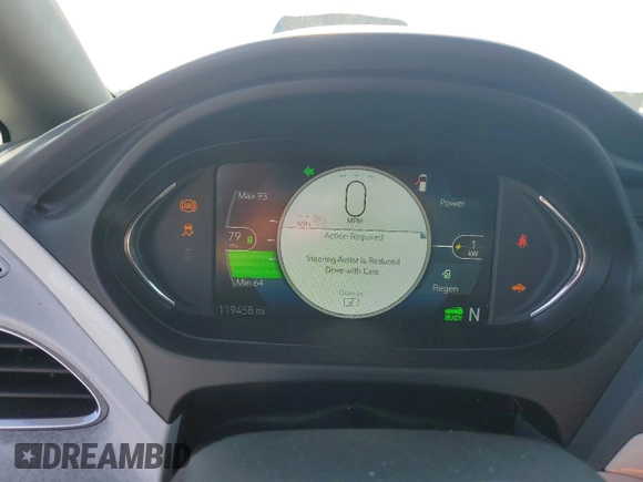 2017 Chevrolet Bolt EV Premier with VIN 1G1FX6S03H4161834, listed as a Copart auction lot 60913595 with 119,458 mi miles and Salvage title. Bid and sale history available at DreamBid. Image 9.