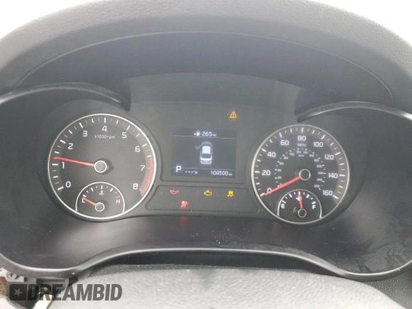 2019 Kia Optima LX with VIN 5XXGT4L32KG331490, listed as a Copart auction lot 55242975 with 104,500 mi miles and Clean title. Bid and sale history available at DreamBid. Image 9.