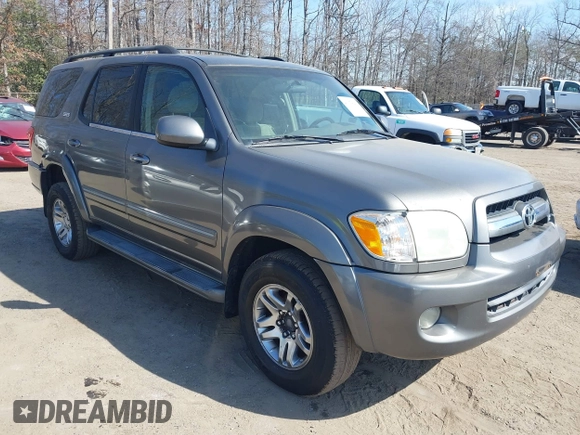2005 Toyota Sequoia SR5 with VIN 5TDBT44A05S245220, listed as a IAAI auction lot 41674349 with 112,000 mi miles and . Bid and sale history available at DreamBid. Image 1.