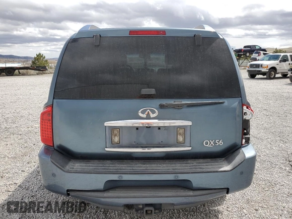 2008 Infiniti QX56 with VIN 5N3AA08C58N906100, listed as a Copart auction lot 51782595 with 268,502 mi miles and Salvage Title. Bid and sale history available at DreamBid. Image 6.