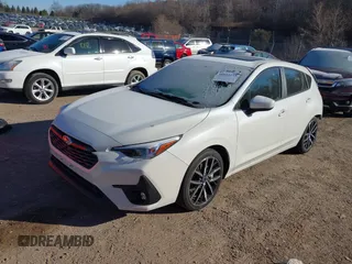 2024 Subaru Impreza Sport with VIN JF1GUAFC2R8252654, listed as a IAAI auction lot 40993173 with 16,629 mi miles. Bid and sale history available at carsss.com. Image 2.