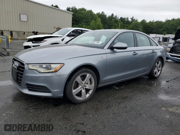 2012 Audi A6 Premium Plus with VIN WAUGGAFC0CN158134, listed as a Copart auction lot 62267795 with 203,128 mi miles and Clean title. Bid and sale history available at DreamBid. Image 1.