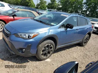 2021 Subaru Crosstrek Premium with VIN JF2GTAEC4MH385411, listed as a Copart auction lot 63082395 with 58,358 mi miles and Salvage title. Bid and sale history available at DreamBid. Image 1.