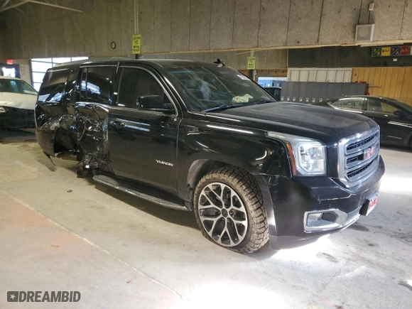 2017 GMC Yukon SLT with VIN 1GKS2BKC1HR168554, listed as a Copart auction lot 42504845 with 0 mi miles and Salvage Title. Bid and sale history available at carsss.com. Image 4.