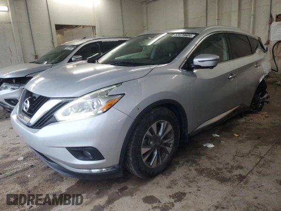 2016 Nissan Murano S z VIN 5N1AZ2MH6GN112560, wystawiony jako Copart lot #72698994 z przebiegiem 81 950 mil mil oraz Szkoda całkowita • Salvage title. Historia ofert i sprzedaży dostępna na DreamBid. Obrazek 1.