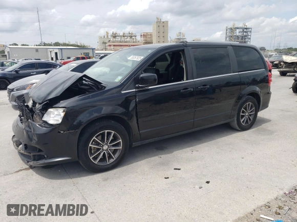 2017 Dodge Grand Caravan SXT with VIN 2C4RDGCG3HR749616, listed as a Copart auction lot 55267925 with 101,333 mi miles and Salvage Title. Bid and sale history available at DreamBid. Image 1.